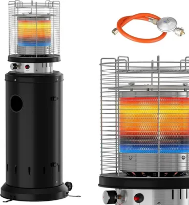 Image de Chauffage au gaz, chauffage extérieur portable, housse de protection incluse, noir