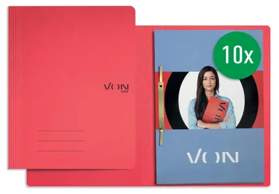 Produktbild von VON Leitz 10er Pack Schnellhefter A4,er Karton in 335 g/m², Für