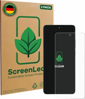 Produktbild von 2x ScreenLeaf Schutzfolie für Motorola Edge 70 nachhaltiger Displayschutz Display Schutz Folie Klar Transparent