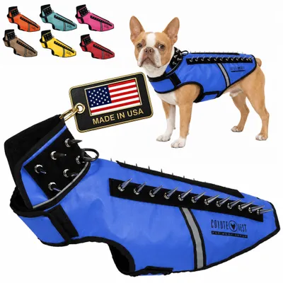 Obrázek produktu pro CoyoteVest SpikeVest: Postroj/vesta pro psy, vhodná pro malé psy, s reflexními prvky