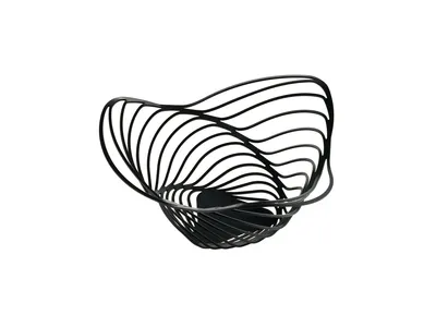 Produktbild von Alessi - Trinity Zitruskorb, schwarz, 26 cm