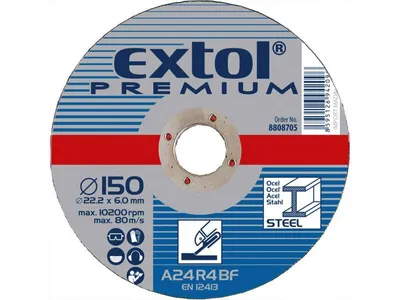 Produktbild von Schleifscheibe für Stahl Extol Premium (8808702) 125x6,0x22,2mm
