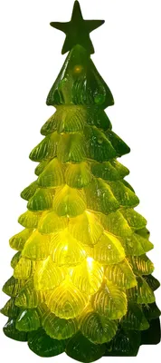 Produktbild von LED-Weihnachtsbaum-Nachtlicht, leuchtende Baumdekoration, festliche Tischdekoration, stimmungsvolle Atmosphäre, Partygeschenk