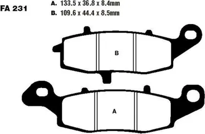 Zdjęcie produktu dla Klocki Hamulcowe Moto  Suzuki Sv 650 (Bez Abs) (99-02)/  Gsx 750 (03-06)/  Gsf 600 (00-04)/  Dl 650 V-Strom