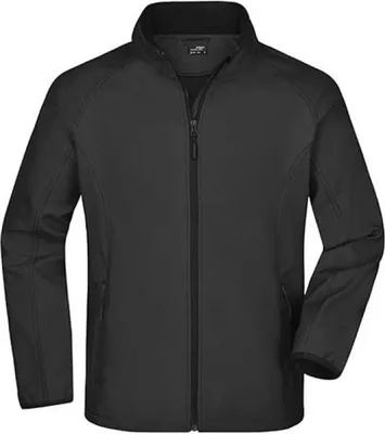 Produktbild von James+Nicholson JN1130 | Herren  Promo Softshell Jacket - Farbe: Black/Black - Größe: M