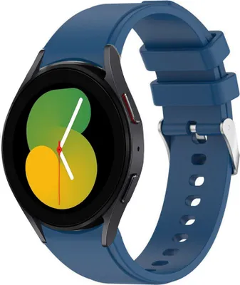 Produktbild von Strap-it Samsung Galaxy Watch 5 - 40mm Armband Silikon (Dunkelblau)