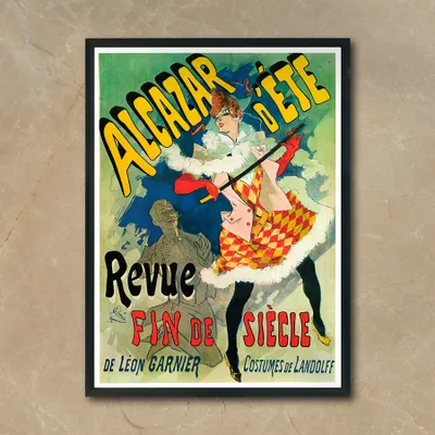 Produktbild von Dekoratives Plakat - Kunst der französischen Frau - A2 (42 cm x 59,5 cm)