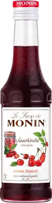 Zdjęcie produktu dla Syrop Monin o smaku wiśni, idealny do wypieków i dżemów, 250 ml