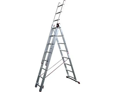 Obrázok produktu pre Hliníkový rebrík ALVE Helper 3x8 priečok typ 6608