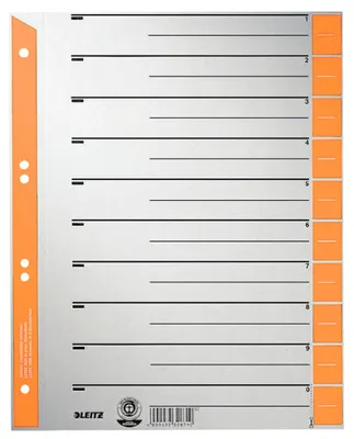 Image de Intercalaire A4 carton Tab orange