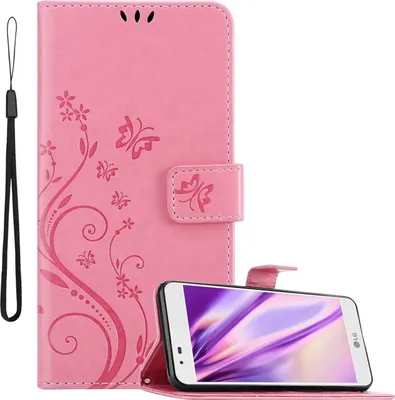 Immagine prodotto di Cadorabo cover per LG K7 2016 cover protettiva in rosa cover protettiva per cellulare custodia fiori custodia fiori