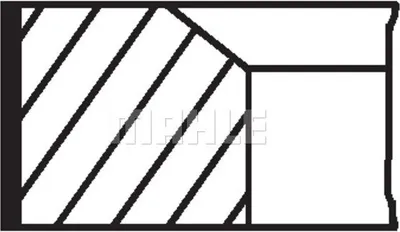 Produktbild von MAHLE 043 21 V0 Kolbenringsatz Kolbenringe