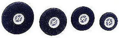 Produktbild von Graupner Moosgummi-Leichtrad45 mm VE2