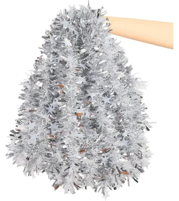 Produktbild von Weihnachtsgirlande 10 Meter weiß mit Stern für Innen & Außen