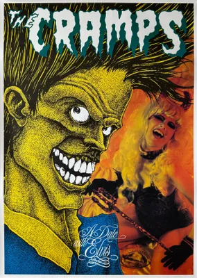Zdjęcie produktu dla The Cramps - "A Date with Elvis" (1986) - Plakat - 60x86 cm