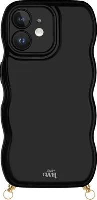 Produktbild von Glossy Wavy Cord Hülle Black  - Kompatibel mit iPhone 11
