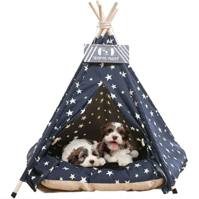 Image de Tente tipi lavable pour petits chiens et chats