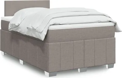 Produktbild von Möbel2024 Boxspringbett mit Matratze Taupe 120x200 cm Stoff Klassische Betten 949896