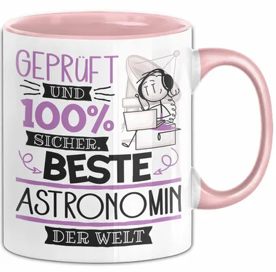 Produktbild von Beste Astronomin Der Welt Tasse Geschenk für Eine Astronomin  Und Sicher Geschenkidee Geburtstag Weihnachten (Rosa)
