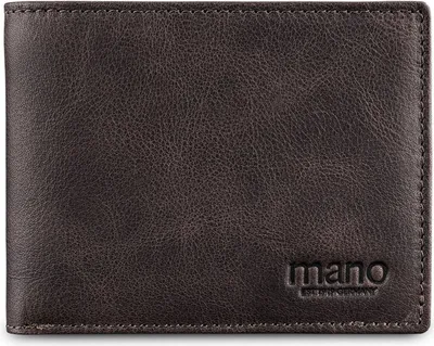 Produktbild von mano Leder Geldbörse Don Pietro Wallet Dark Brown dunkelbraun
