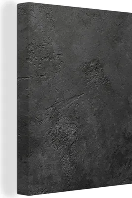 Zdjęcie produktu dla MuchoWow® - Obraz na płótnie - Beton - Teksturowany - Industrialny - Czarny - Szary, fototapeta, dekoracja ścienna, obrazy do salonu, 30x40cm