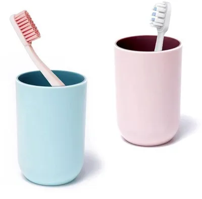 Obrázek produktu pro Plastový držák na zubní kartáčky, 2 ks, do koupelny