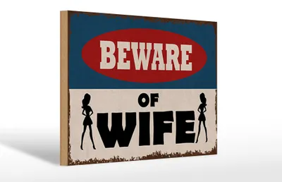 Produktbild von Holzschild Spruch 30x20cm  of Wife Schild