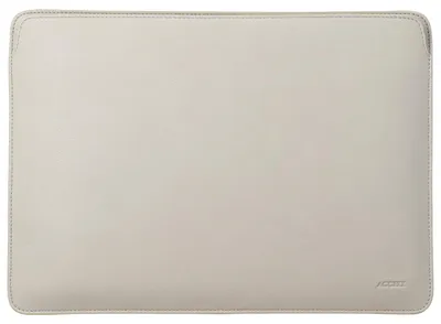 Productafbeelding van Accezz Leather Laptophoes 14 inch - Laptopsleeve - Beige