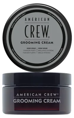 Produktbild von American Crew Grooming Cream 85g, Haarcreme, Männer, Lockiges Haar, Konditionierung, Befestigung, Feuchtigkeitsspendend, Schutz, Glanz, Weichmachend, 85 g, Topf