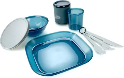 Produktbild von GSI Outdoors Infintity 1 Personen Geschirr-Set 10er Set, 433 g, blau; 75381