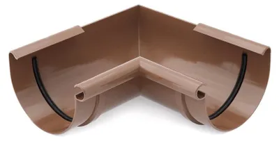 Immagine prodotto di BRYZA Grondaia angolare interna in plastica Ø 75 mm, marrone RAL 8017