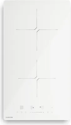 Produktbild von Klarstein PowerGlide Induktionskochfeld - 2-Zonen, 3500W Boost, Touch-Schieberegler, Timer & Kindersicherung, Restwärmeanzeige, Glaskeramik, 30cm, Kochfeld Induktion, Weiß
