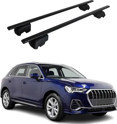 Image de Barres de toit transversales pour Audi Q3 F3 2018-2025 Fer Noir