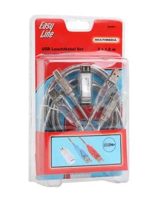 Productafbeelding van EasyLine USB-lichtkabelset, 2x 1,5 meter + USB-adapter