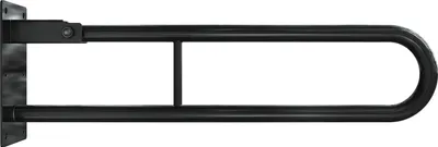 Produktbild von Aquabad klappbarer Stahl Wandstützgriff in Schwarz, 70 cm