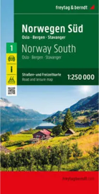 Image de Norvège Sud, carte routière et touristique au 1:250 000, freytag & berndt