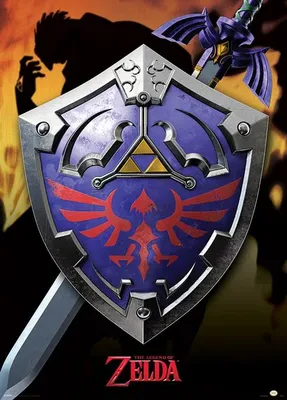 Produktbild von Legend of Zelda – Hylian Schild / Metallposter – 50x70 cm – Poster
