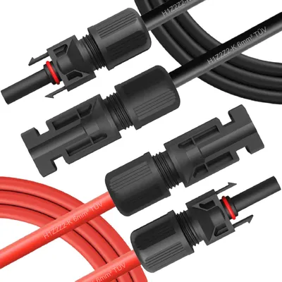 Produktbild von Solarkabel Verlängerungskabel f Solarmodule Solar Stecker 1500V 4 / 6 mm² KabelSteuersatz:19%;Solarkabel Länge:2x 15M 6mm²