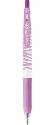 Produktbild von Gelschreiber "Sarasa Clip Pastel", pastellviolett, 0,33 mm, squeeze, gestreifter Schaft, ZEBRA 13987