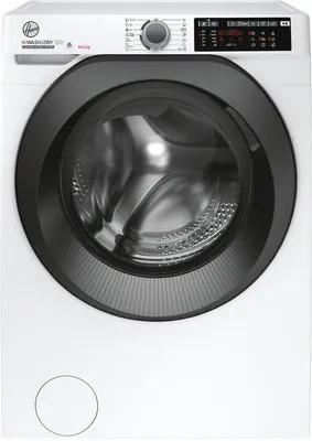 Produktbild von Hoover H-WASH&DRY 500 HD 495AMBB/1-S, Frontlader, Freistehend, Weiß, Links, Schwarz, Schwarz