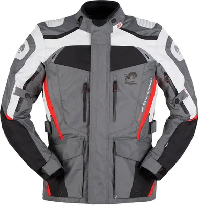 Produktbild von Furygan Apalaches Motorrad Textiljacke Farbe: Schwarz/Grau/Rot, Grösse: M
