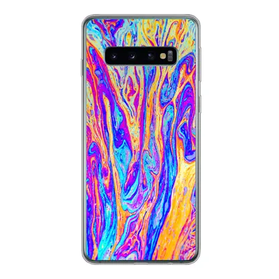 Produktbild von MuchoWow® Handyhülle Schutzhülle Hülle für Samsung Galaxy S10 Kunst - Farben - Psychedelisch Silikon Softcase Handy Hülle - Handytasche