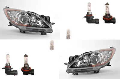 Immagine prodotto di Johns, fari alogeni HSW adatti a Mazda 3 BL 06/09- con set di lampadine LR BBP2510L0L BBP2510L0G BBP2510L0J BBP2510L0K BBP2510K0L BBP2510