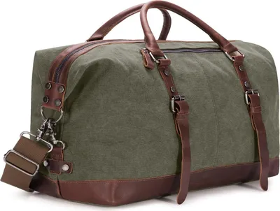 Produktbild von Vintage Segeltuch, Canvas, Handgepäck, Reisetasche, Sporttasche, Wochenendtasche, Tasche für Kurzreisen, Wochenendurlaub, Arbeitstasche