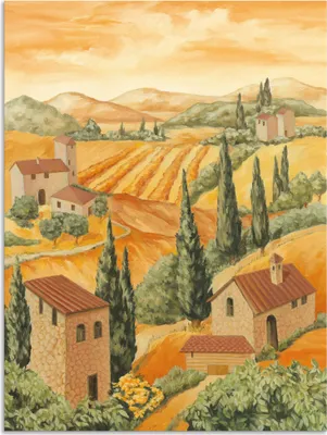 Produktbild von ARTland Wandbild Alu für Innen & Outdoor Italien Toscana Größe: 60x80 cm