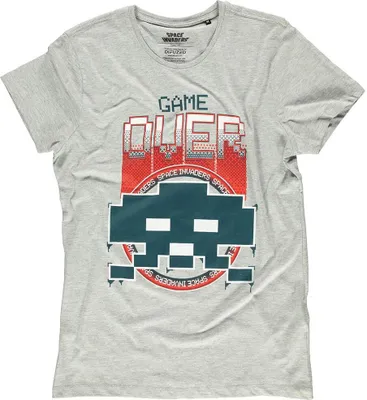 Produktbild von Space Invaders - Game Over Men's T-shirt Grey-XL