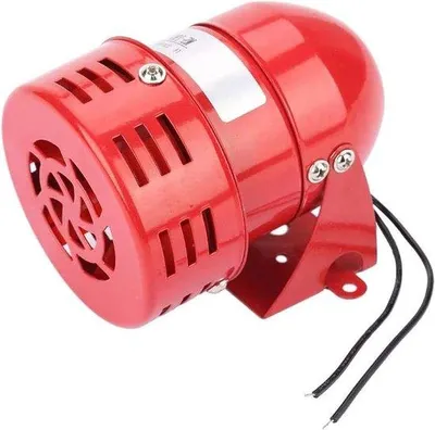 Zdjęcie produktu dla Alarm z silnikiem mini z syreną, 120 dB, czerwony, 220 V, metalowy