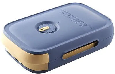 Obrázek produktu pro Ibenzoa® úložný box na vejce se zásuvkami – úsporné uskladnění v lednici, plast bez BPA, modrá barva, pojme až 21 vajec, automatická funkce rolování