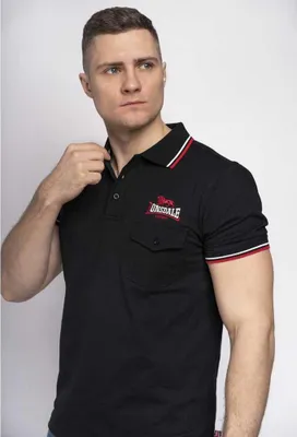 Produktbild von Lonsdale Lynton Kurzarm-poloshirt Schwarz S Mann Schwarz S