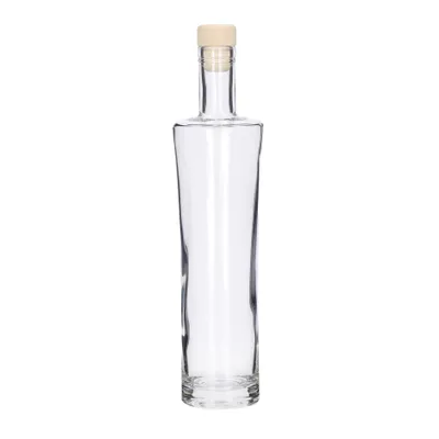 Produktbild von GLASFLASCHE Trinkflasche 0,8 L Saftflasche mit Korken Öl Deko Likör Vintage